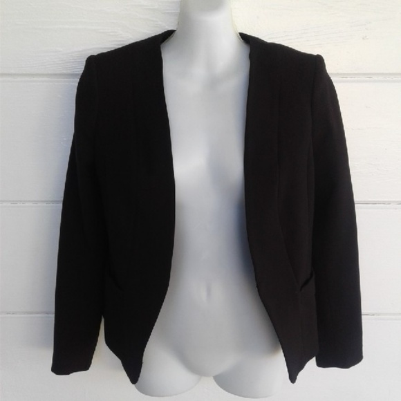 H&M Jackets & Blazers - H&M Women's Black Blazer Jacket Cropped Size 6